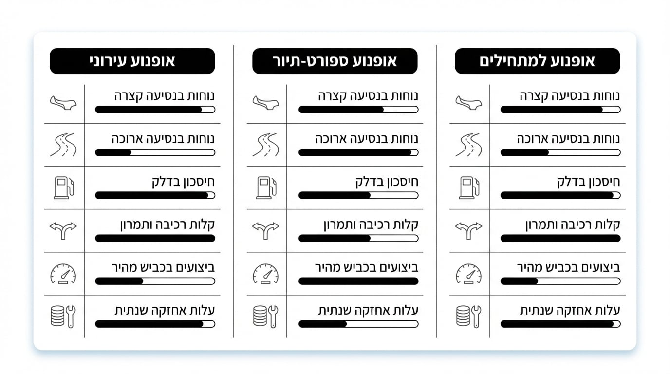 טעויות נפוצות בבחירת אופנוע — מה לא לעשות