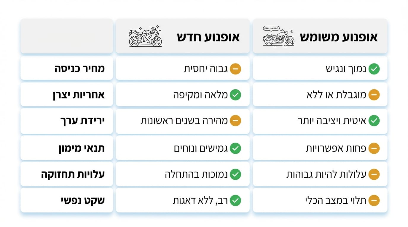 איך לבחור מסלול מימון שמתאים לתקציב — בדיקת חוזה מימון אופנוע