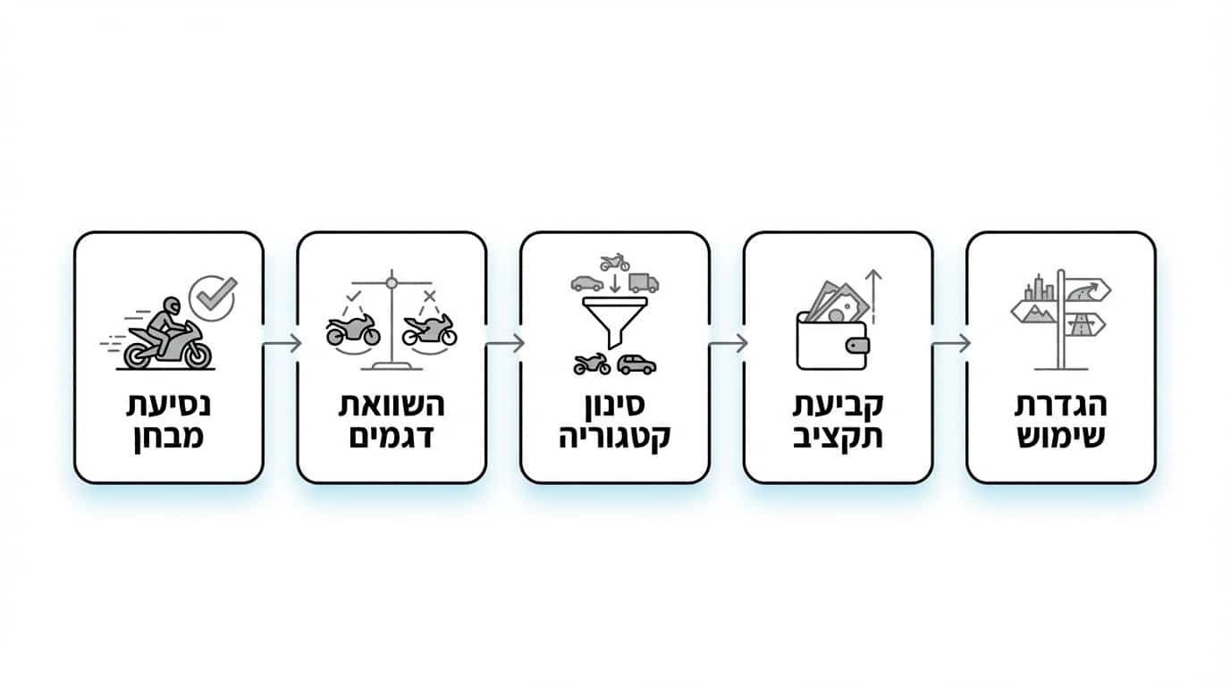 השוואת אופנועים — בחירה חכמה לפי קריטריונים אישיים